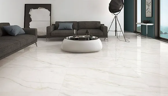 Sleek laminate flooring installation in a modern Manchester, MA home, providing an affordable and stylish look.